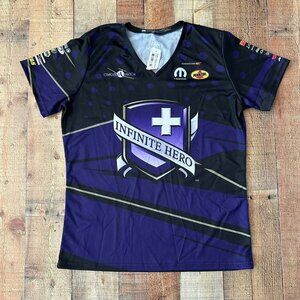 NHRA Nascar black and purple Infinite Hero Mopar Racing Jersey women's Large
